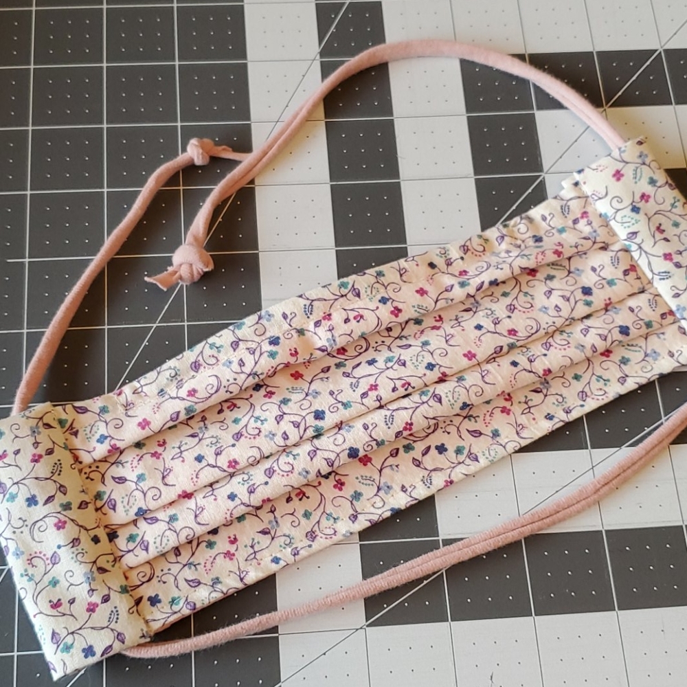 Hand Crafted Cotton Drawstring Face Mask